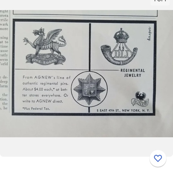 Huge 3.25” pendant/brooch marked AGNEW. Silver tone & gold tone w 3 layers. - Picture 5 of 5